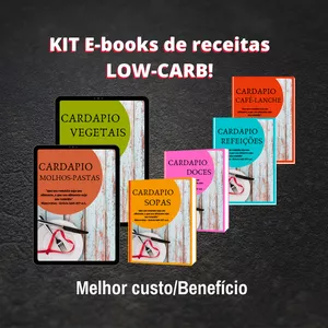 Imagem de capa para o Ebook Coletânea de receitas LOW-CARB