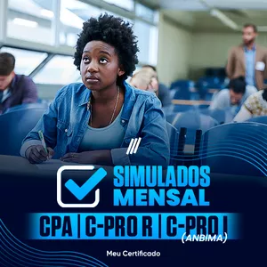 Imagem de capa para o Curso online ASSINATURA MENSAL - SIMULADOS CPA,C-PRO R e C-PRO I