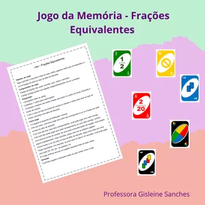 Imagem de capa para o Ebook UNO - Frações Equivalentes