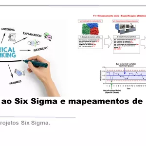 Imagem do curso Curso de introdução ao Six Sigma, Raciocínio crítico, Mapeamento de raciocínio e processo.