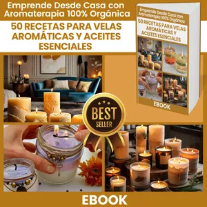 Imagen de portada para Curso online 50 Recetas para Velas Aromáticas y Aceites Esenciales de Alta Calidad 