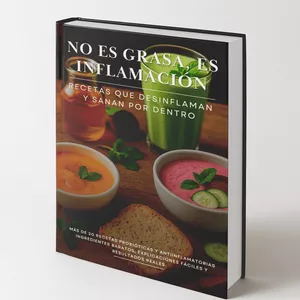 Imagen de portada para Ebook No es grasa, es inflamación - recetas que desinflaman y sanan por dentro