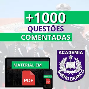 Imagem de capa para o Ebook Apostila Barro Branco com 1000 questões comentadas