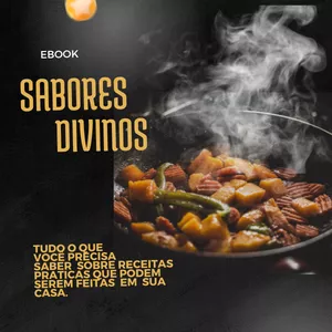 Imagem de capa para o Ebook sabores divinos