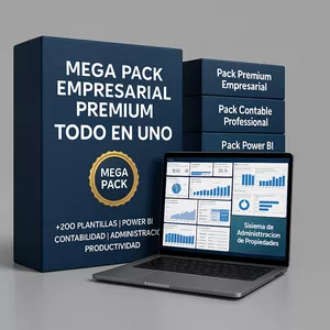 Imagem de capa para o Ebook Sistema Empresarial Total – 200+ Plantillas Profesionales+y todos los elementos listados arriba