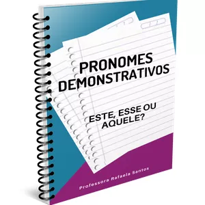 Imagem de capa para o Ebook Pronomes Demonstrativos