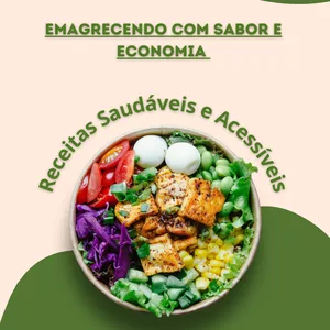Imagem de capa para o Ebook Emagrecendo com Sabor e Economia 
