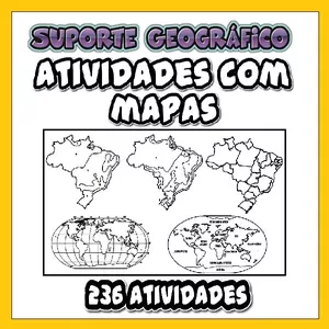 Imagem de capa para o Ebook 236 Atividades com Mapas 