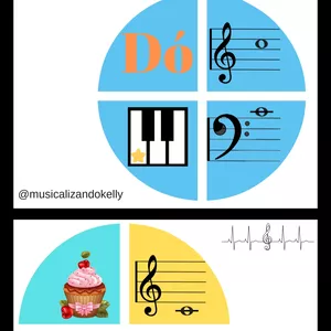Círculo notas musicais 