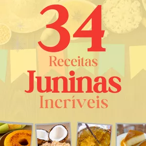 Imagem de capa para o Ebook 34 Receitas Juninas Incríveis