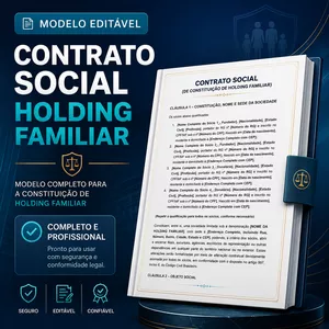 Imagem de Contrato Social de Holding Familiar com Doação de Quotas e Usufruto Vitalício | Modelo Completo Editável criado por AMPLICODE TREINAMENTOS LTDA na hotmart