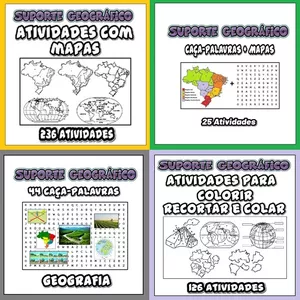 Combo 431 Atividades de Geografia! 🌟 por Suporte Geográfico