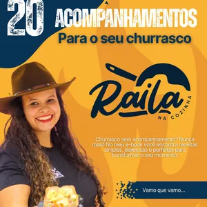 Imagem de capa para o Ebook 20 Acompanhamentos para seu Churrasco!