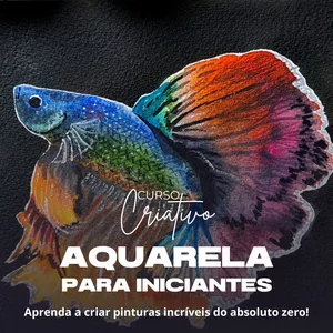 Imagem de capa para o Curso online Curso de Aquarela para Iniciantes