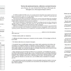 Imagem de capa para o Ebook Ficha de anamnese - Despigmentação à laser