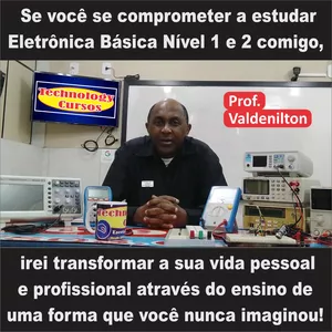 Imagem de capa para o Curso online Curso de Eletrônica Básica Nível 1 e 2 