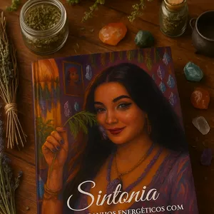 Imagem de capa para o Ebook Guia Prático de Banhos com Ervas e Cristais para Transformação Pessoal