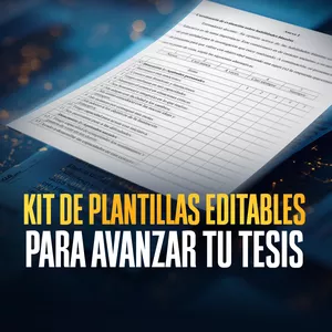 Imagen de portada para Curso online Kit de Plantillas Editables Para Avanzar Tu Tesis + VIDEO TUTORIAL