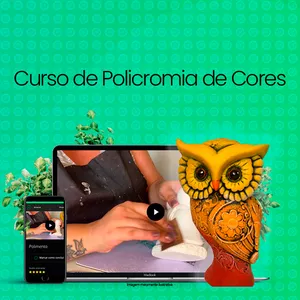 Imagem de capa para o Curso online Curso de Pintura: Policromia de Cores em Peças de Gesso