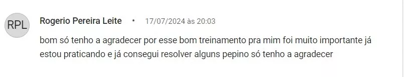 depoimento sobre o curso de multímetro do mecânico e professor Abel Klering