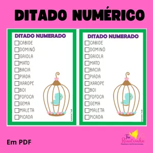 Imagem de capa para o Ebook DITADO NUMÉRICO