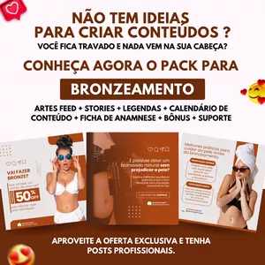 Imagem de capa para o Ebook Pack Bronzeamento 