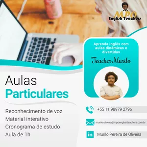 Imagem de capa para o Serviço online EnglishClass - Teacher Murilo