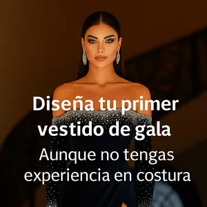 Imagen de portada para Curso online Vestido Azul desde cero – Curso online para crear tu primer vestido en casa