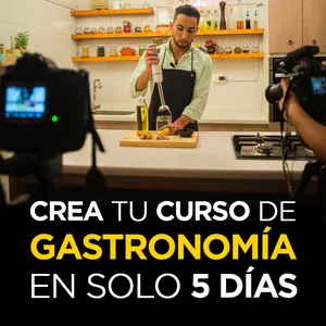 Imagen de portada para Curso online Crea tu curso de gastronomía en solo 5 días