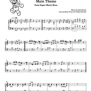 Imagem de capa para o Ebook Super Mario 64 Theme (piano intermediário)
