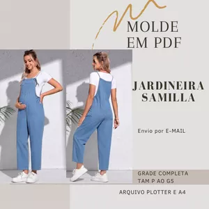 Imagem de capa para o Ebook MOLDE EM PDF JARDINEIRA GESTANTE SAMILLA 