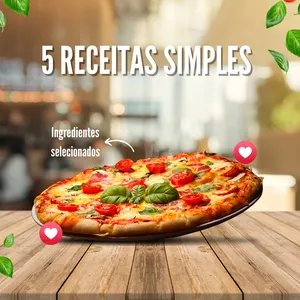 Imagem principal do produto 5 Receitas De Pizzas Vegetarianas