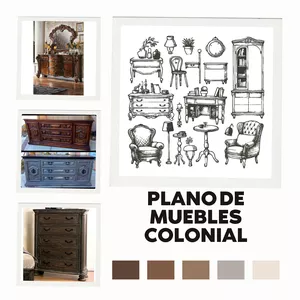 Imagen de portada para Ebook Planos para mueble Colonial