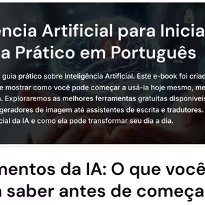 Imagem de capa para o Ebook GUIA 11 IAs grátis para iniciantes 