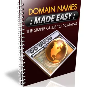 Imagem de capa para o Ebook PLR Nomes de domínios simplificados