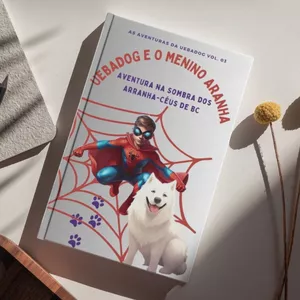 Imagem de capa para o Ebook "Uebadog e o Menino Aranha" - Aventura na Sombra dos Arranha-Céus de BC