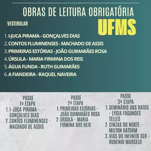 Imagem de PASSE 2ªETAPA UFMS - Obras Literárias criado por AUGUSTO FERREIRA SAMPAIO ROSA na hotmart