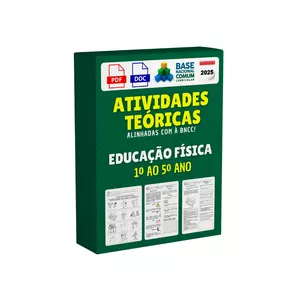 Imagem de capa para o Ebook Atividades Teóricas de Educação Física - Fundamental I (1º ao 5º Ano) - 2025
