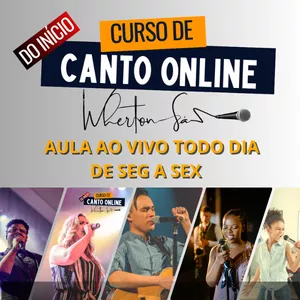 Imagem de capa para o Curso online Curso de canto WS - Aula todo dia