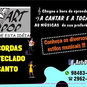 Imagem de capa para o Serviço online Art Pop aulas de música 