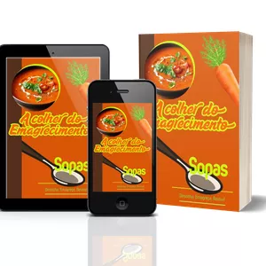 Imagem de capa para o Ebook A Colher do emagrecimento- Sopas 100% Naturais para Queimar Gordura