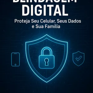 Imagem de capa para o Ebook Blindagem Digital  Proteja Seu Celular, Seus Dados e Sua Família