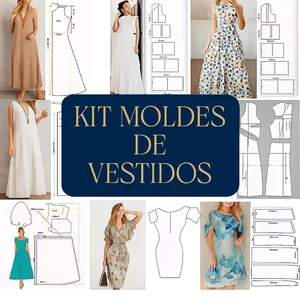 Imagem de capa para o Curso online Kit Moldes de Vestidos