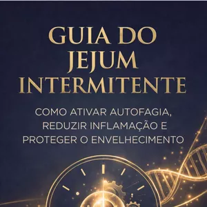Imagem de capa para o Ebook  eBook - Guia do Jejum Intermitente por Flávia Trajano - Edição Atualizada 2026