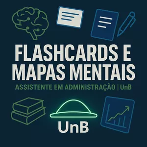 Imagem de capa para o Curso online FlashCards e Mapas Mentais FUB/UnB (Assistente em Administração)