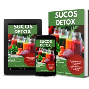 Imagem de capa para o Ebook 50 Receitas de Sucos Detox