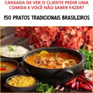 Imagem de capa para o Ebook 150 RECEITAS DE PRATOS TRADICIONAIS 