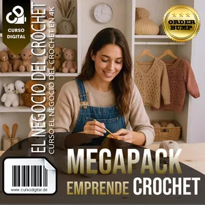 Imagem do curso Megapack Cursos de Crochet + 1000 patrones 