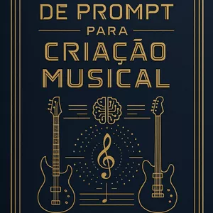 Imagem de capa para o Ebook Engenharia de Prompt para Criação Musical com Inteligência Artificial