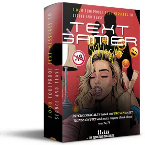 Cover image for Online course TEXT GAME MASTER: The Ultimate Texting Playbook: 1,000 Messages to Ignite Desire &amp; Seduce 